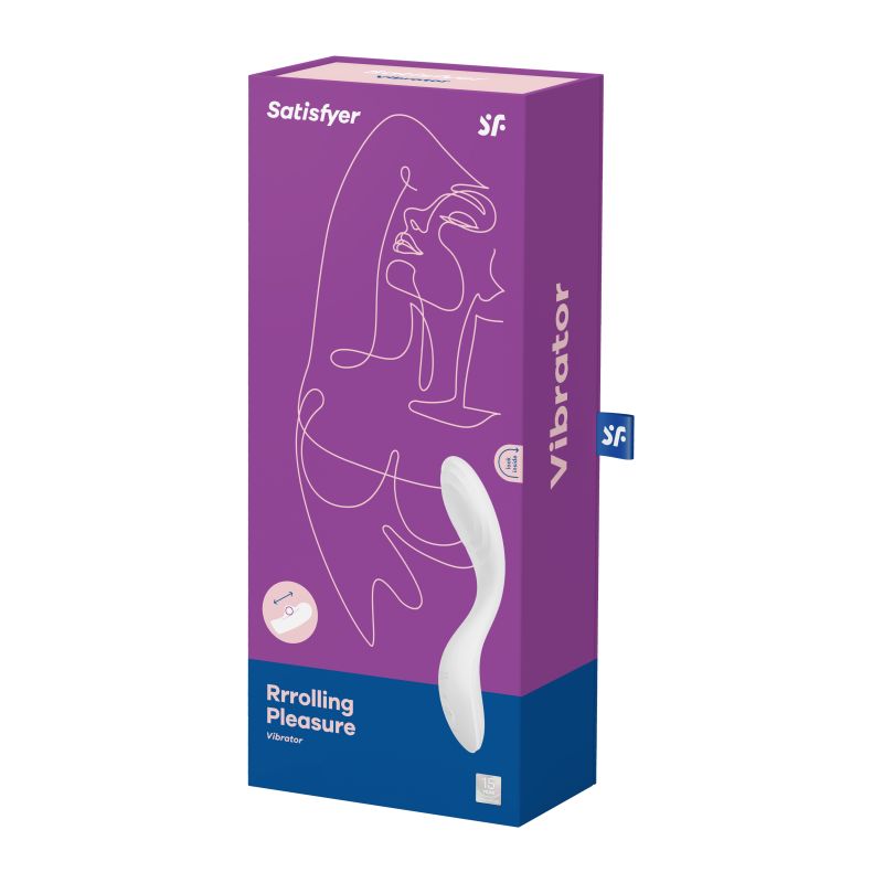 G-Spot Vibrator - Rrrolling Pleasure - White - K. P.