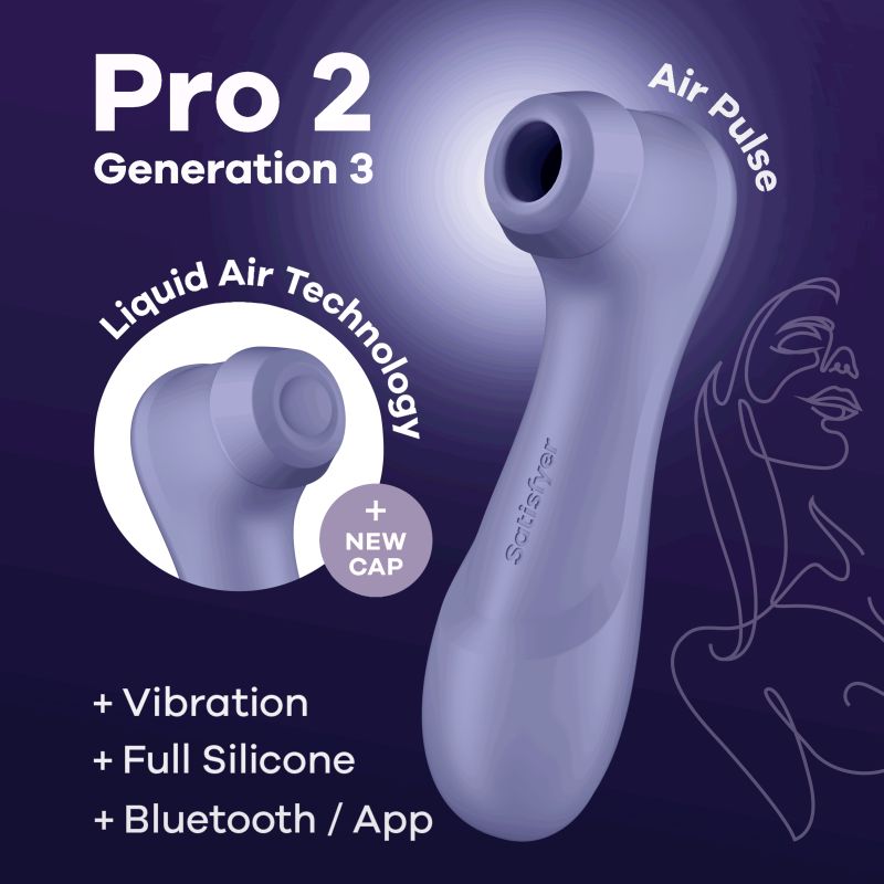 Pro 2 Gen 3 with Liquid Air Vibration and Bluetooth - Lilac - K. P.