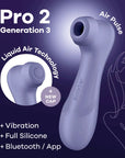 Pro 2 Gen 3 with Liquid Air Vibration and Bluetooth - Lilac - K. P.
