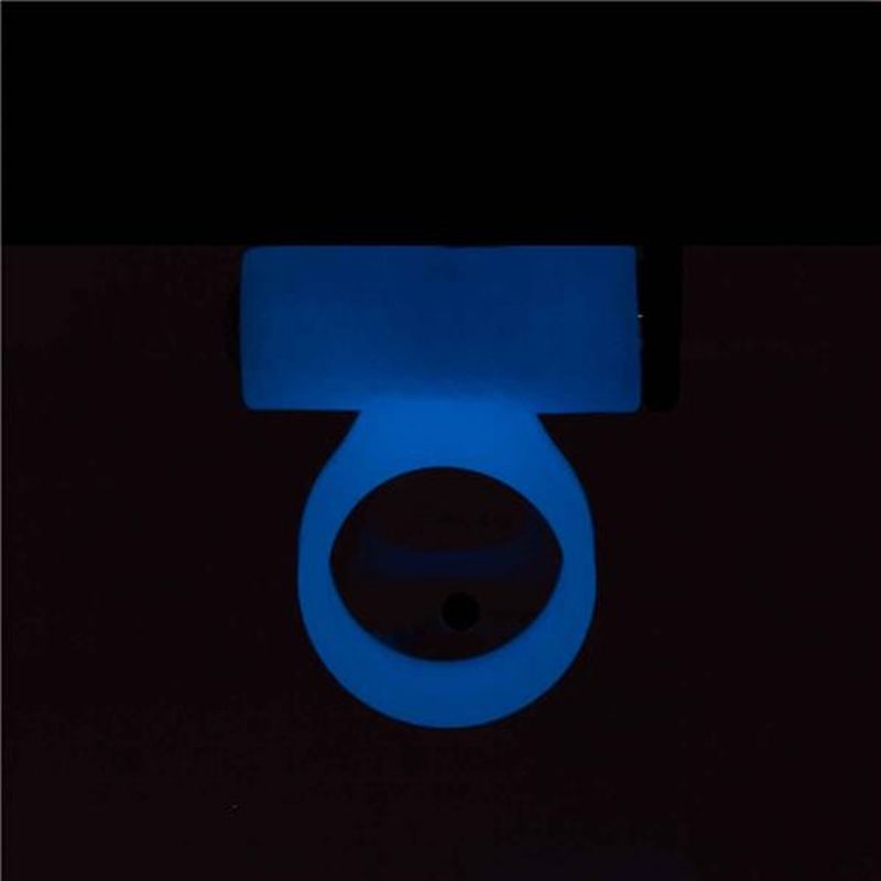 PowerBullet - Cosmic Cock Ring with Bullet - Glow in the Dark Blue - K. P.