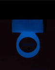 PowerBullet - Cosmic Cock Ring with Bullet - Glow in the Dark Blue - K. P.
