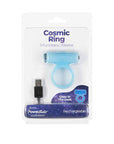 PowerBullet - Cosmic Cock Ring with Bullet - Glow in the Dark Blue - K. P.