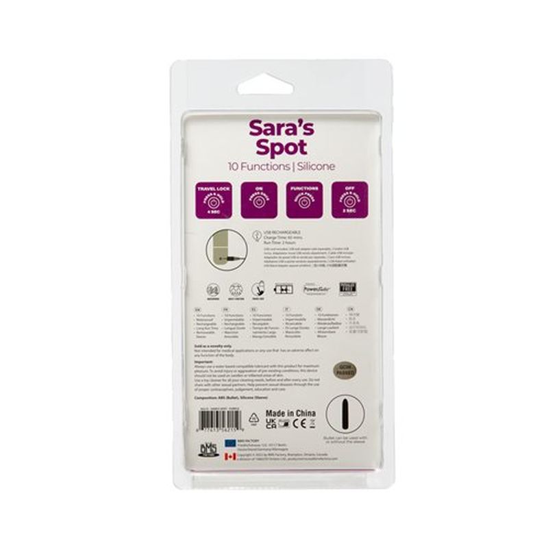 PowerBullet - Sara’s Spot Vibrator - Purple - K. P.