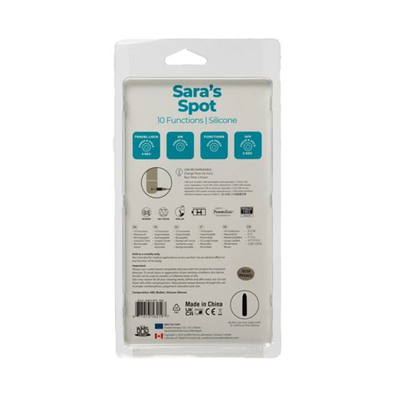 PowerBullet - Sara’s Spot Vibrator - Teal - K. P.