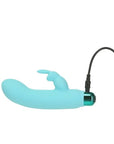 PowerBullet - Alice's Bunny Rechargeable Bullet with Rabbit Sleeve - Teal - K. P.