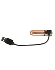 PowerBullet - First Class Rechargeable Bullet with Crystal - Rose Gold - K. P.