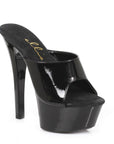 Slip On Sandal 6" - Black - K. P.