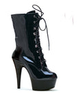 Stiletto Ankle Boot w Inner Zipper 6" - Black - K. P.