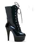 Stiletto Ankle Boot w Inner Zipper 6" - Black - K. P.