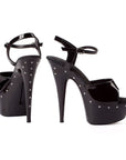 Rhinestone Platform 6" - Black - K. P.