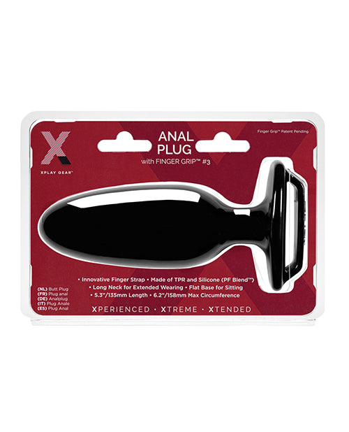 XPlay Gear - Finger Grip Plug #3 Experienced - Black - K. P.