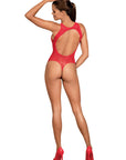 Open Back Teddy - Red - K. P.