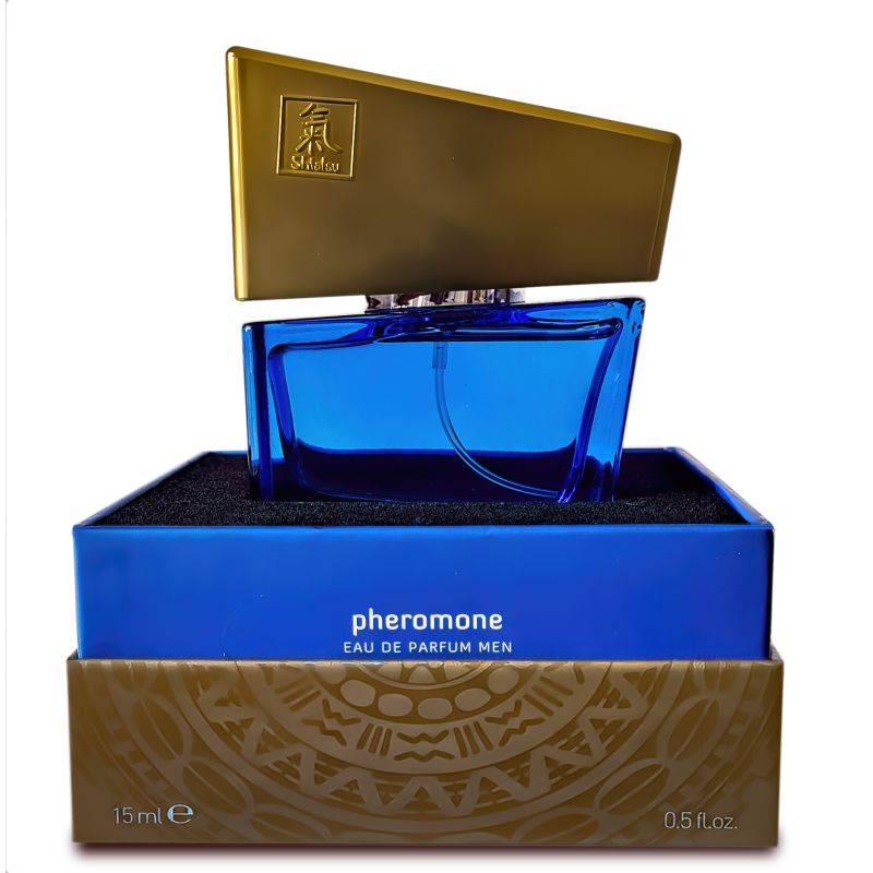Shiatsu Pheromone Fragrance Man Dark Blue 15ml - K. P.