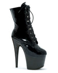 Ankle Boots with Inner Zipper 7" - Black - K. P.