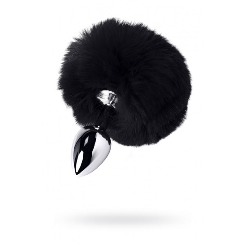 Metal - Metal Anal Plug Small with Silver Black Tail - K. P.