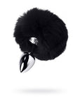 Metal - Metal Anal Plug Small with Silver Black Tail - K. P.
