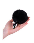 Metal - Metal Anal Plug Small with Silver Black Tail - K. P.