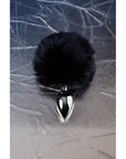 Metal - Metal Anal Plug Small with Silver Black Tail - K. P.