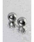 Silver Metal 2 Piece Vaginal Balls 2.5cm - Silver - K. P.