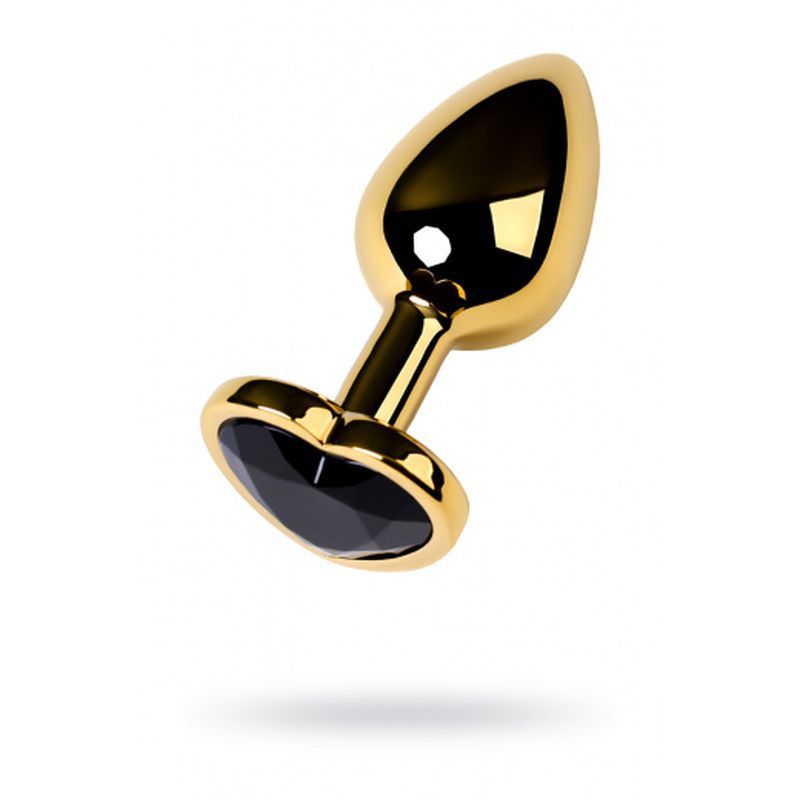 Metal - Gold Metal Anal Plug with Tourmaline Crystal - K. P.