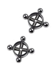 Metal 2 Piece Nipple Clamps - Silver - K. P.