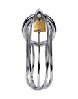Metal Birdcage Cock Cage - Silver - K. P.