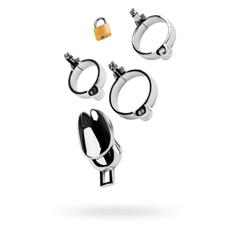 Metal Chastity Cage Adjustable - Silver - K. P.