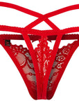 Lace Thong - Red - K. P.