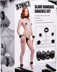 Strict - Slave Bondage Shackle Set - Black - K. P.