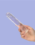 Addiction Crystal - Dildo Straight 7" - Clear - K. P.