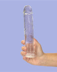 Addiction Crystal - Dildo Straight 9" - Clear - K. P.