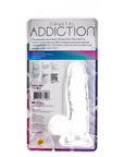 Addiction Crystal - Dildo with Balls 6" - Clear - K. P.