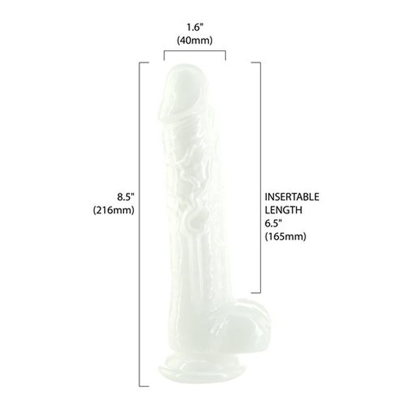 Addiction Pearl - Dildo 8.5" - Pearl White - K. P.
