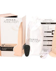 Naked Addiction - Rotating 8 Inch Vibrating Dildo with Remote - Vanilla - K. P.