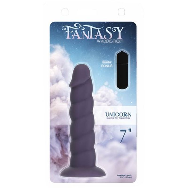 Addiction Fantasy - Unicorn Dildo 7" - Purple - K. P.