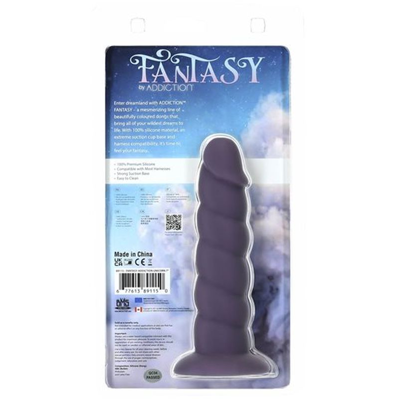 Addiction Fantasy - Unicorn Dildo 7" - Purple - K. P.