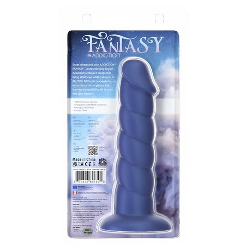 Addiction Fantasy - Unicorn Dildo 8" - Blue - K. P.