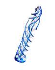 Sexus Glass - 18.7cm Dildo - Blue Helix - K. P.