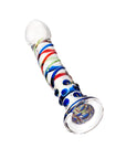 Sexus Glass - 18cm Dildo - Blue Tip - K. P.