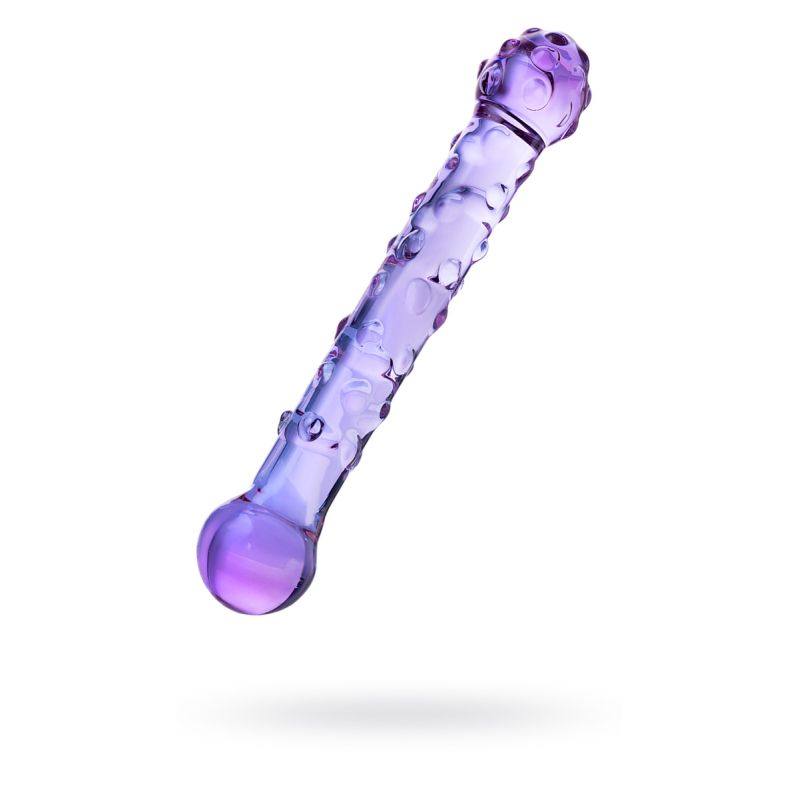 Sexus Glass - 19.6cm Dildo Duo - Purple