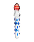 Sexus Glass - 20cm Dildo - Blue/Red - K. P.