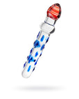 Sexus Glass - 20cm Dildo - Blue/Red - K. P.