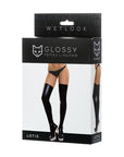 Wetlook Stockings - Lotis - Black - K. P.