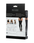 Wetlook Stockings with Lace Insert - Eliza - Black - K. P.
