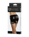 Wetlook Mini Skirt - Camren - Black - K. P.