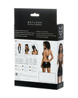 Dress Wetlook with Red Laces - Julie - Black - K. P.