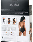 Wetlook Bodysuit - Kiara - Black - K. P.