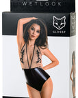 Wetlook Bodysuit - Kiara - Black - K. P.