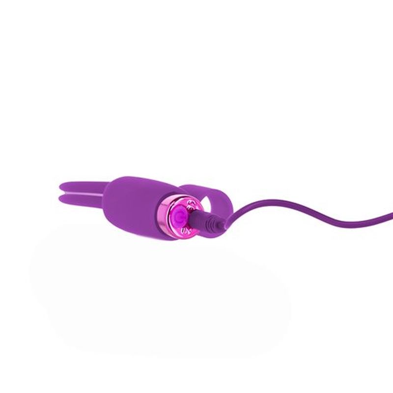 PowerBullet - Teasing Tongue with Rechargeable Bullet - Purple - K. P.