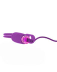 PowerBullet - Teasing Tongue with Rechargeable Bullet - Purple - K. P.